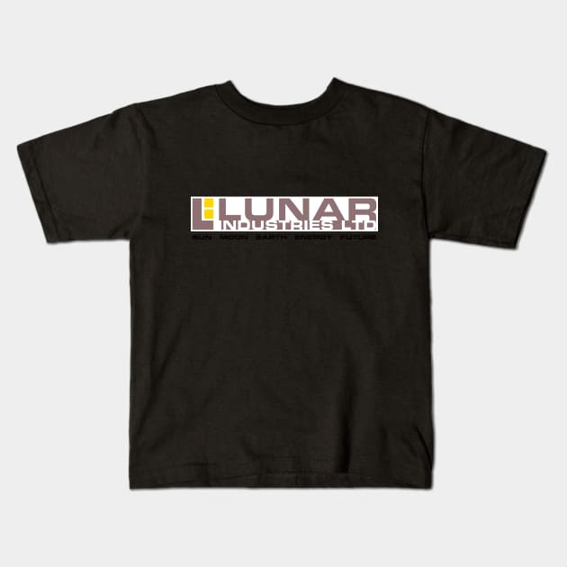 Lunar industries ltd logo on white rectangle Kids T-Shirt by AO01